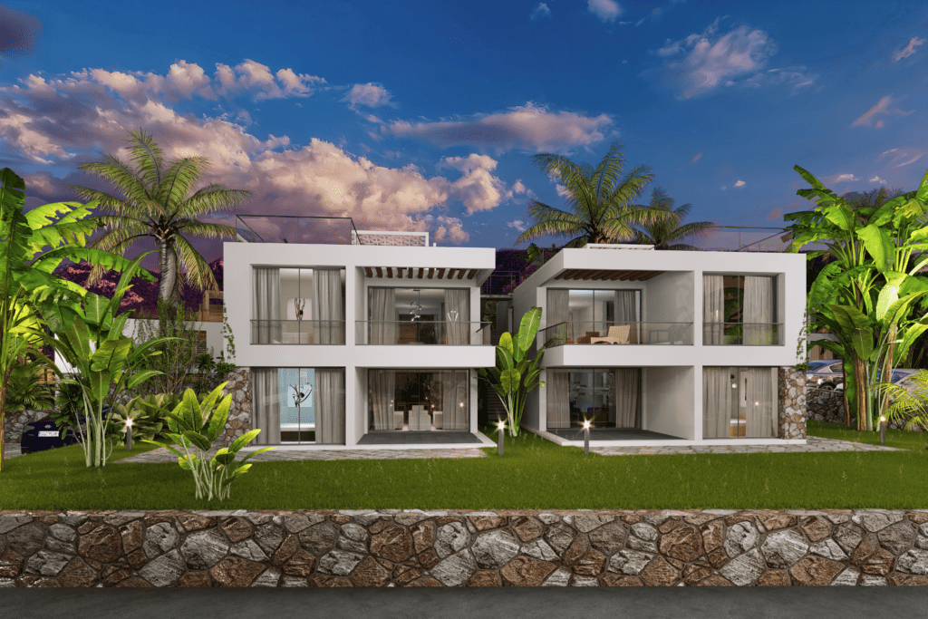 Nord Zypern Immobilien Wohnung&Villen mit Meerblick in Bahceli