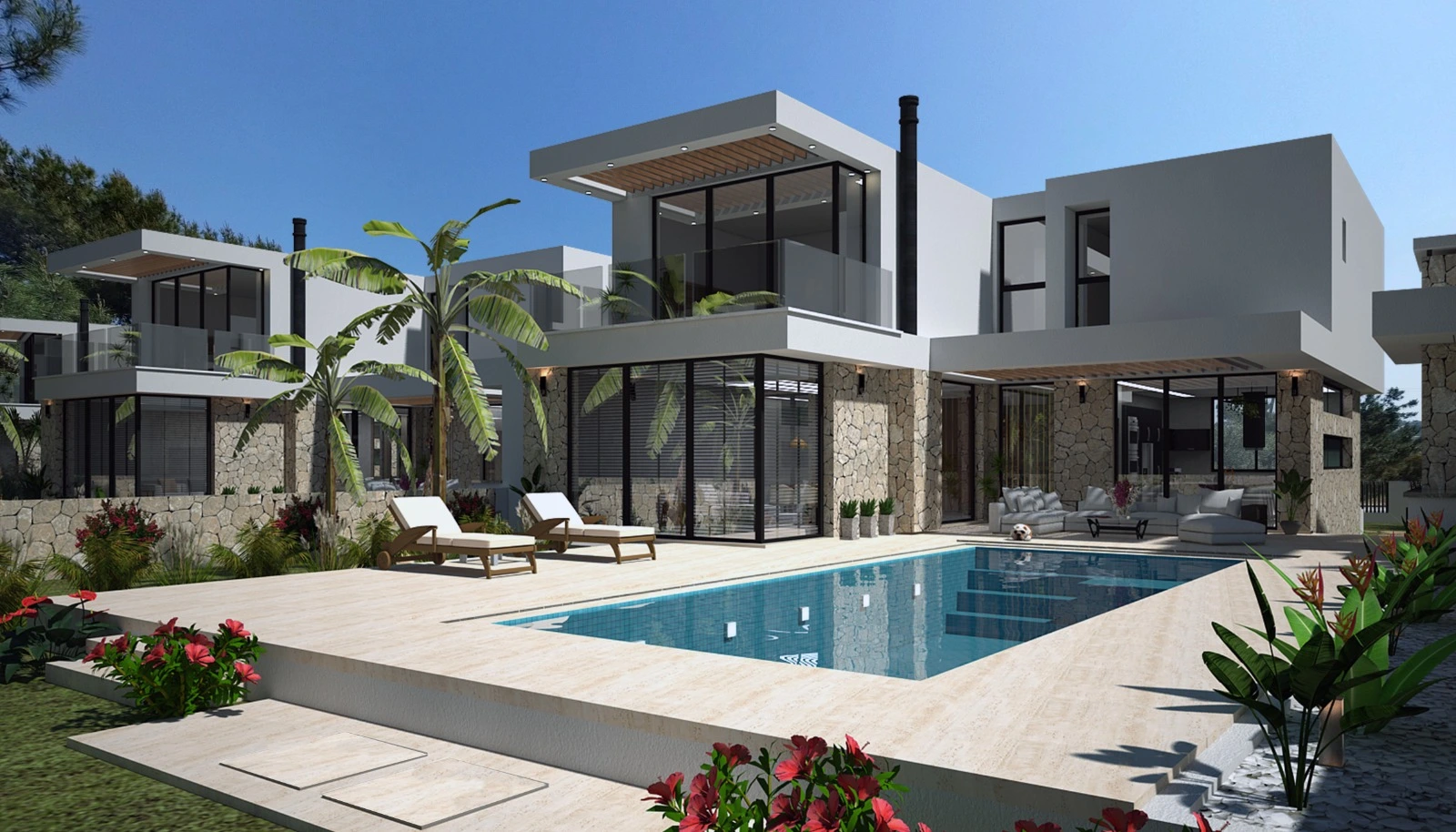 Nordzypern Immobilien 5-Zimmer Luxuriöse Villen in Kyrenia